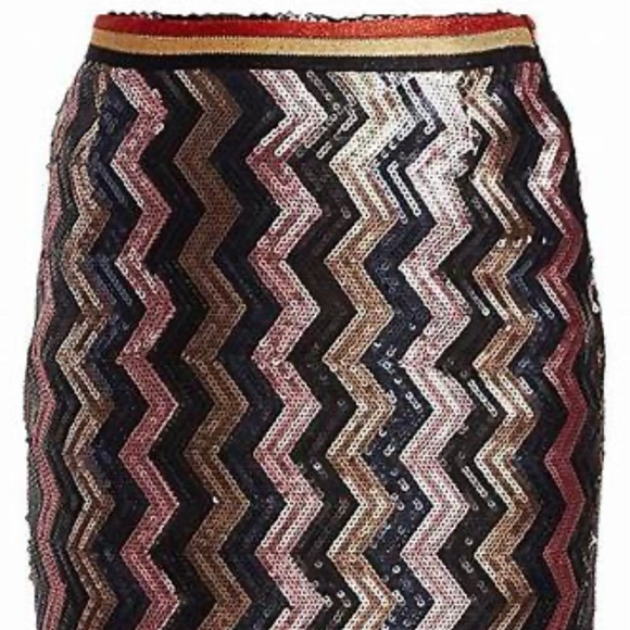 Le Superbe Sundowner’s Sequin pencil Skirt size 8 metallic special occasion - Picture 1 of 8